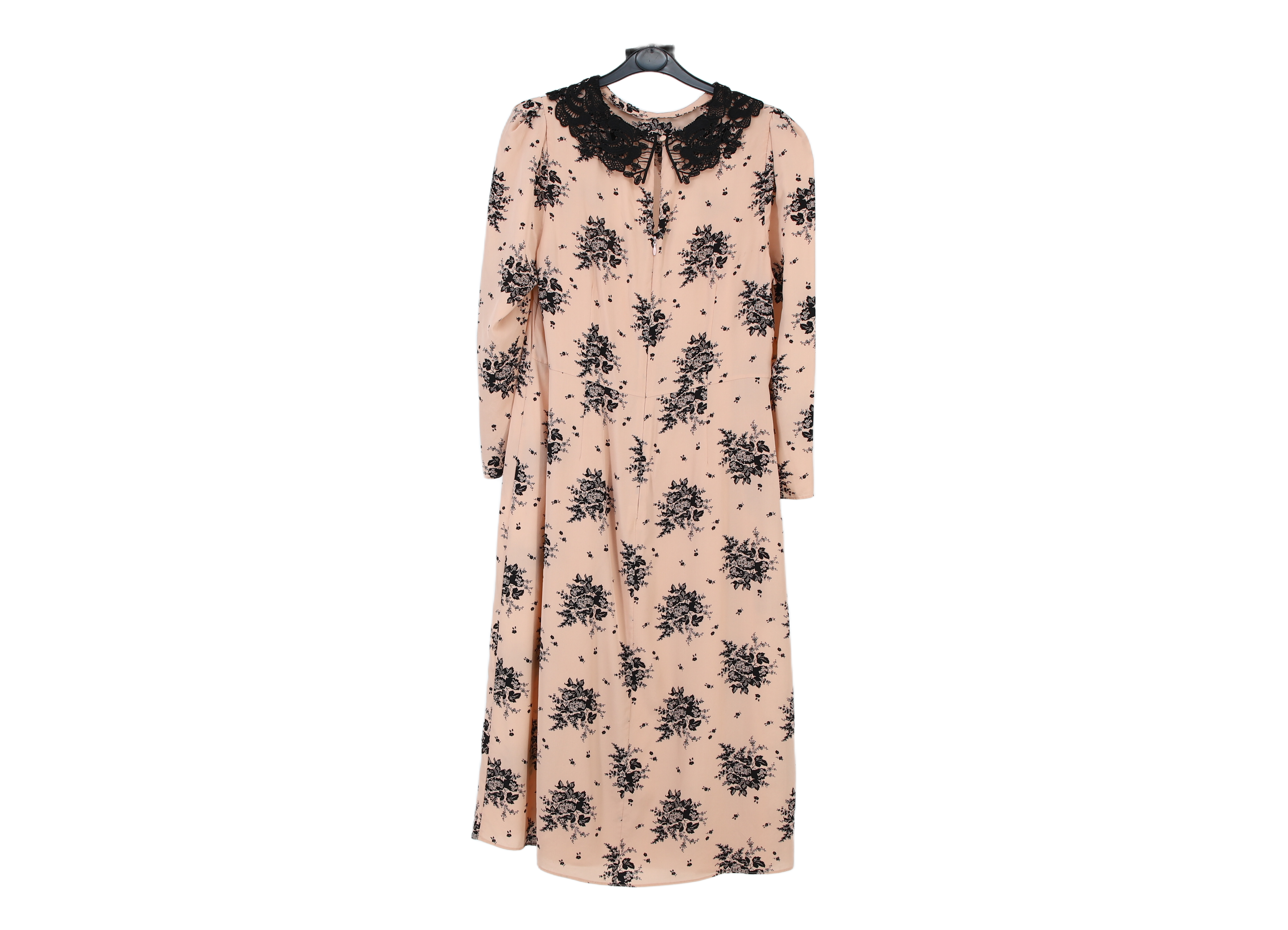 LK Bennett Pink Lace Collar Maxi Dress Size 12