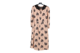 LK Bennett Pink Lace Collar Maxi Dress Size 12