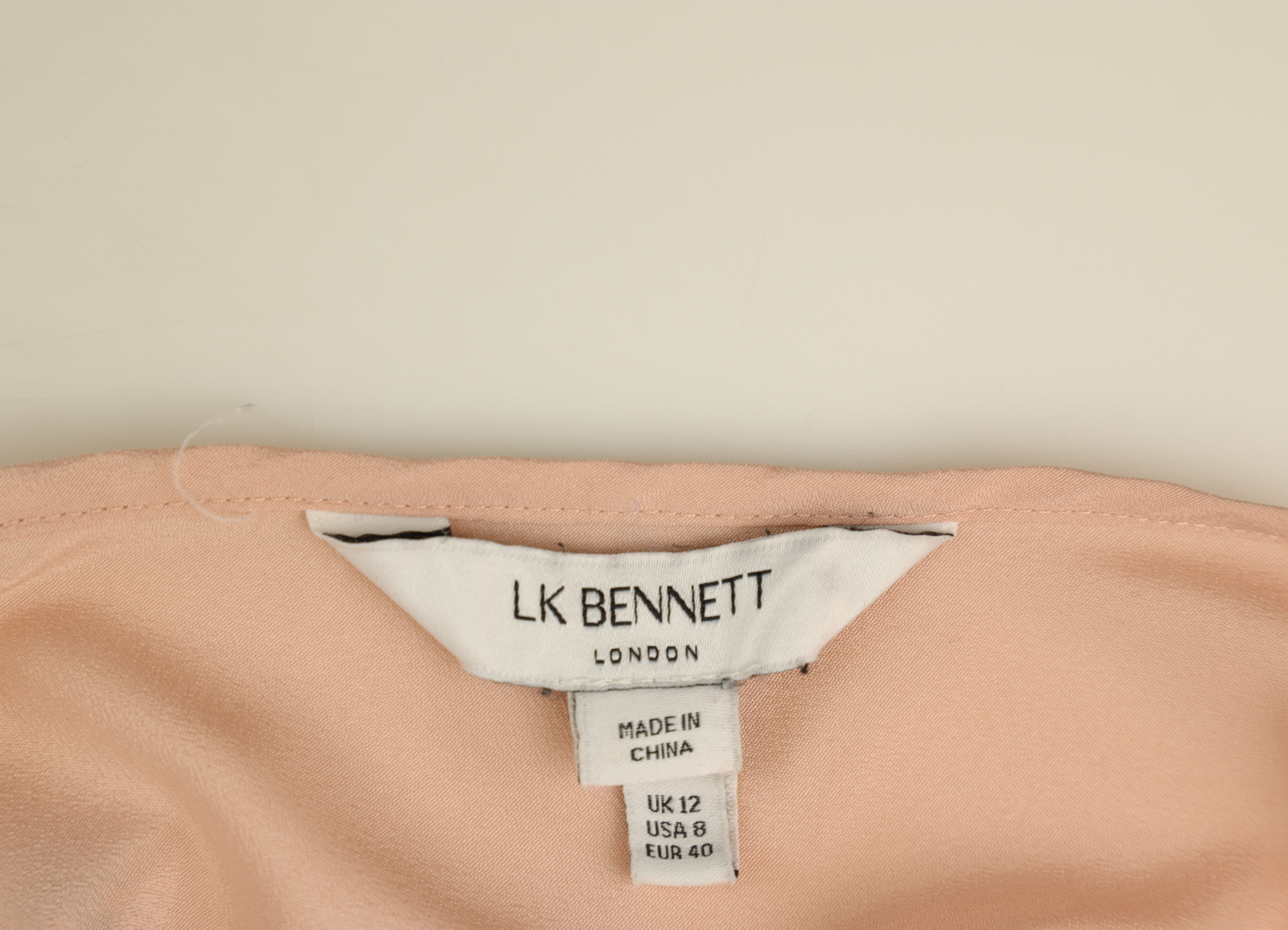 LK Bennett Pink Lace Collar Maxi Dress Size 12
