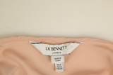 LK Bennett Pink Lace Collar Maxi Dress Size 12