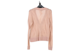 LK Bennett Pink Cable Knit Long Cardigan