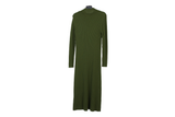 LK Bennett Green Ribbed Turtleneck Maxi Dress Size M