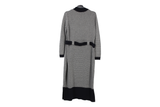 LK Bennett Black Ribbed Belted Maxi Sweater Dress Size M