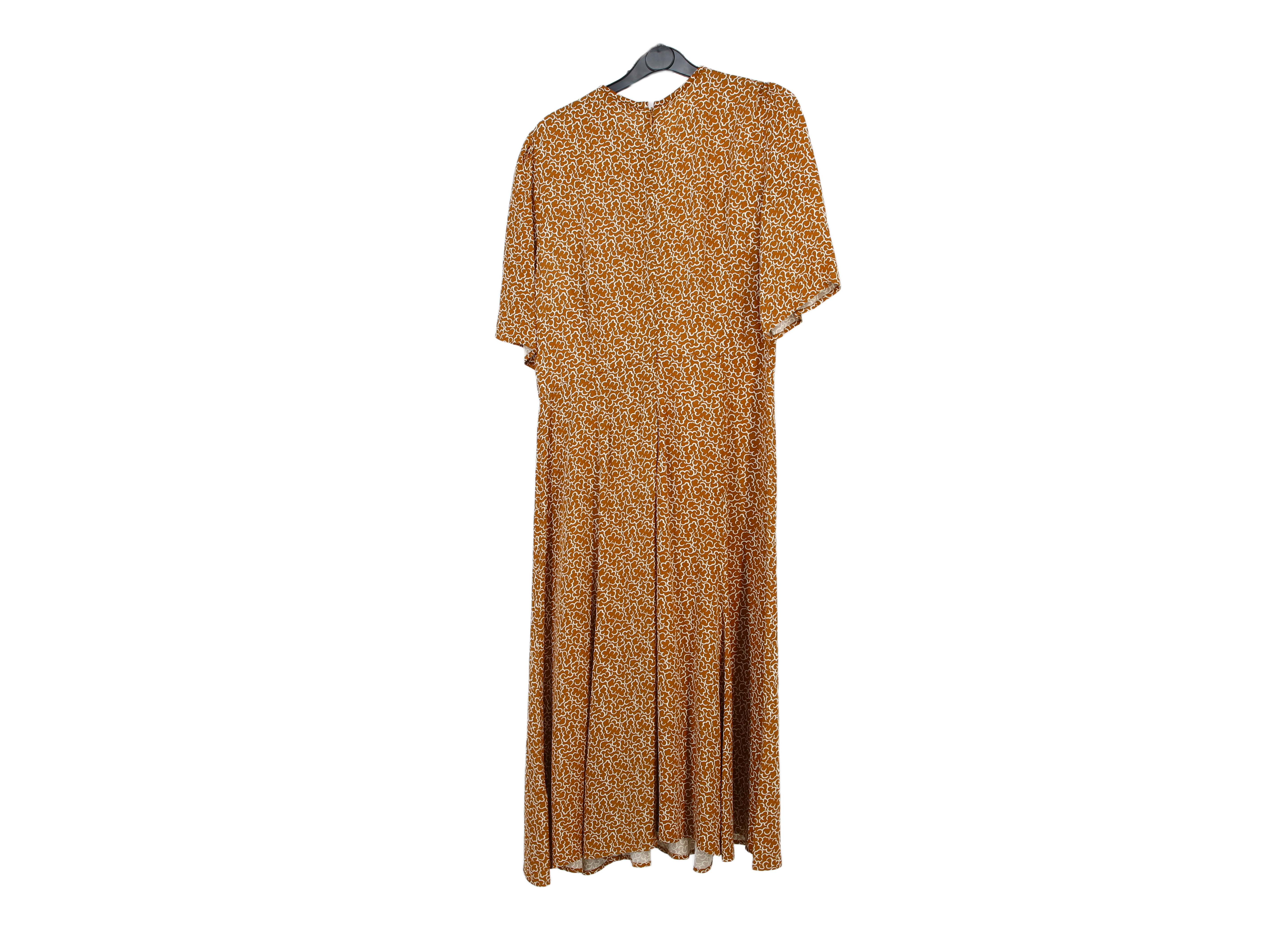 LK Bennett Brown Empire Waist Maxi Dress Size 12