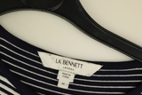 LK Bennett Navy Striped A-line Maxi Dress