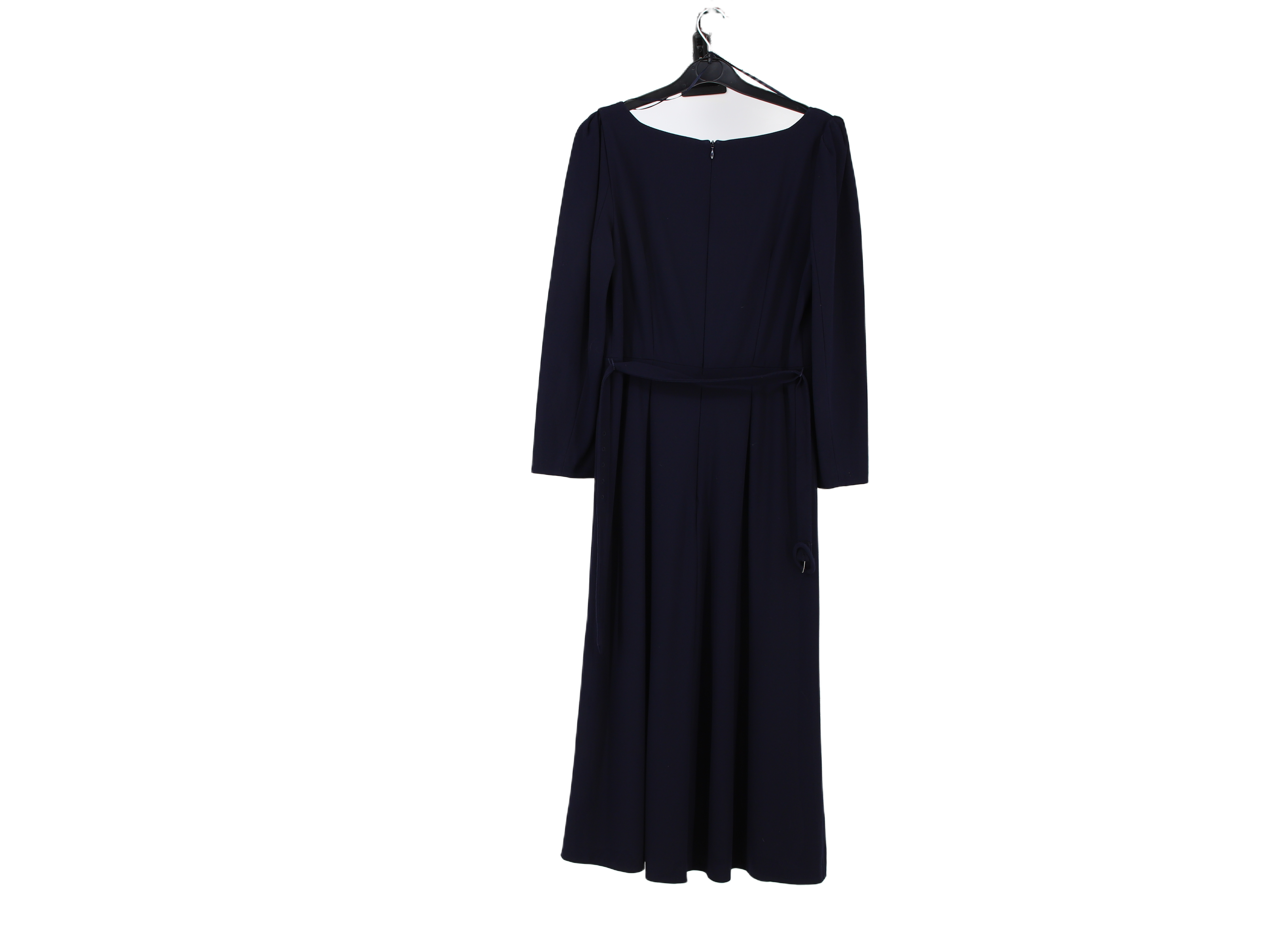 LK Bennett Navy Fitted Maxi Dress Size 12
