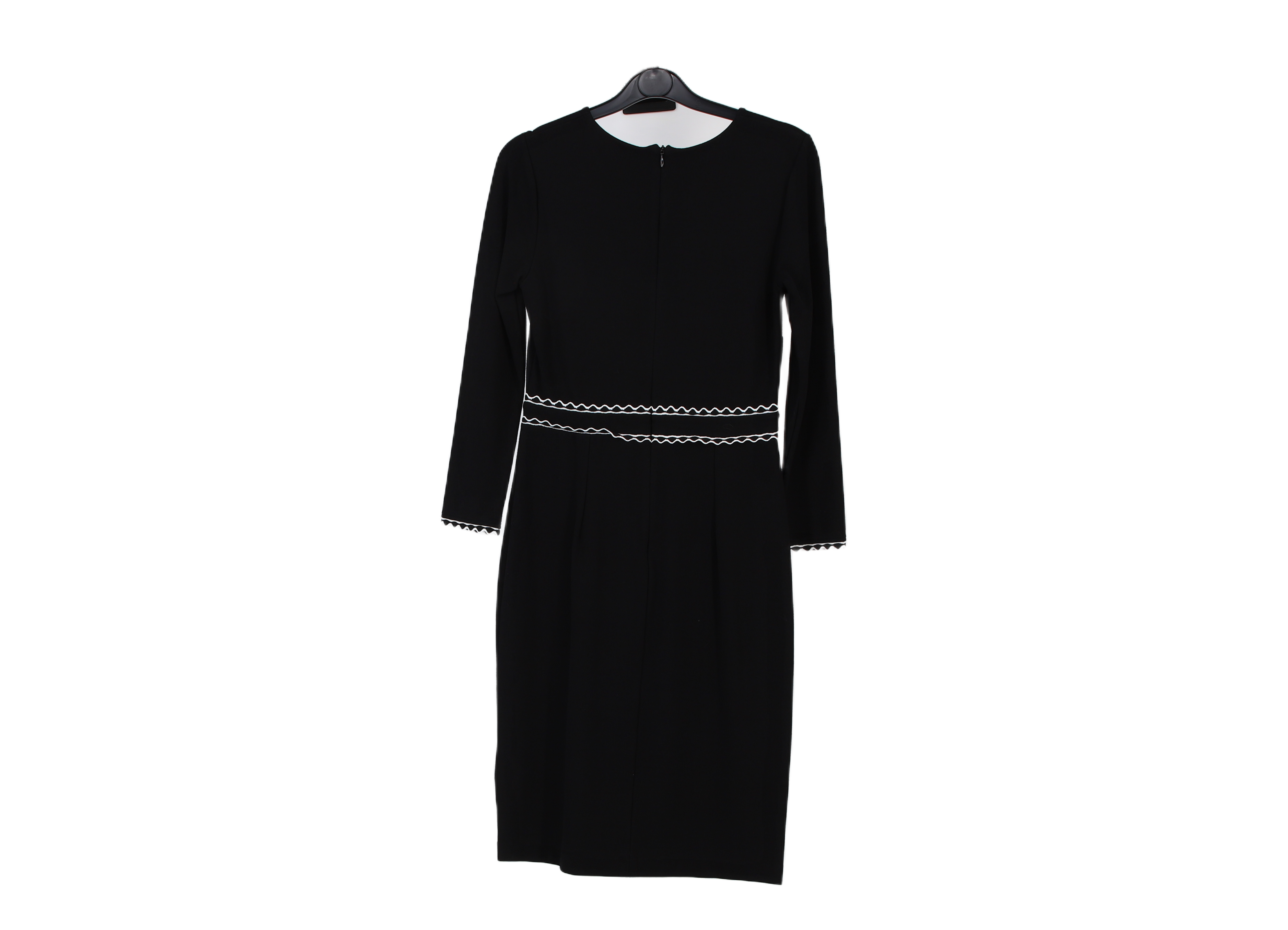 LK Bennett Black Tailored Sheath Midi Dress Size 8