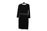 LK Bennett Black Tailored Sheath Midi Dress Size 8