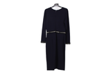 LK Bennett Navy Trimmed Maxi Dress