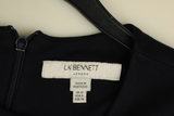 LK Bennett Navy Trimmed Maxi Dress