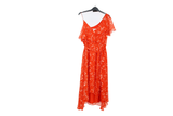 LK Bennett Red Floral Wrap Maxi Dress Size 10