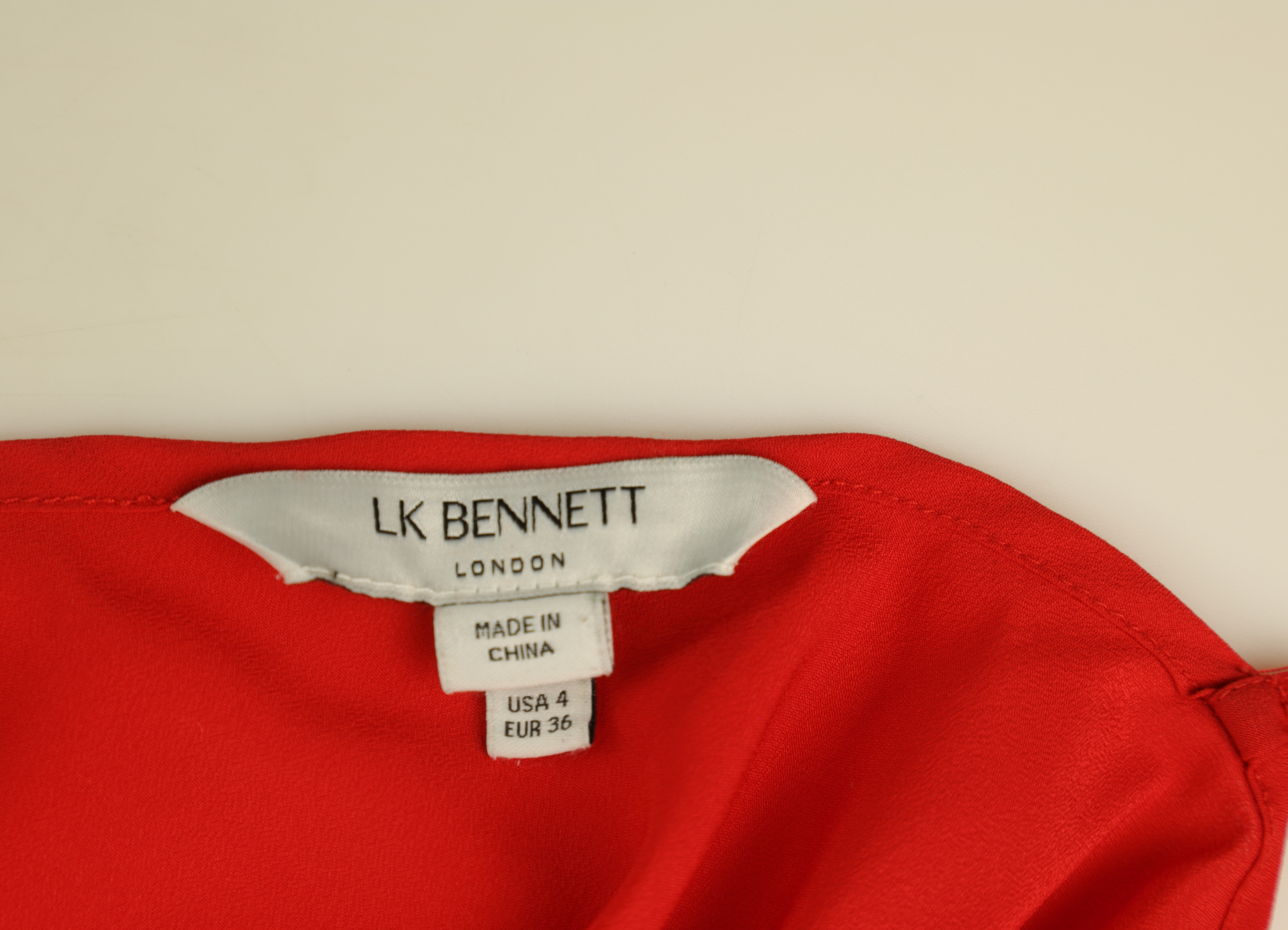 LK Bennett Red Flowy Floral Maxi Dress Size 8