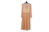 LK Bennett Beige Pleated Maxi Gown Size 10