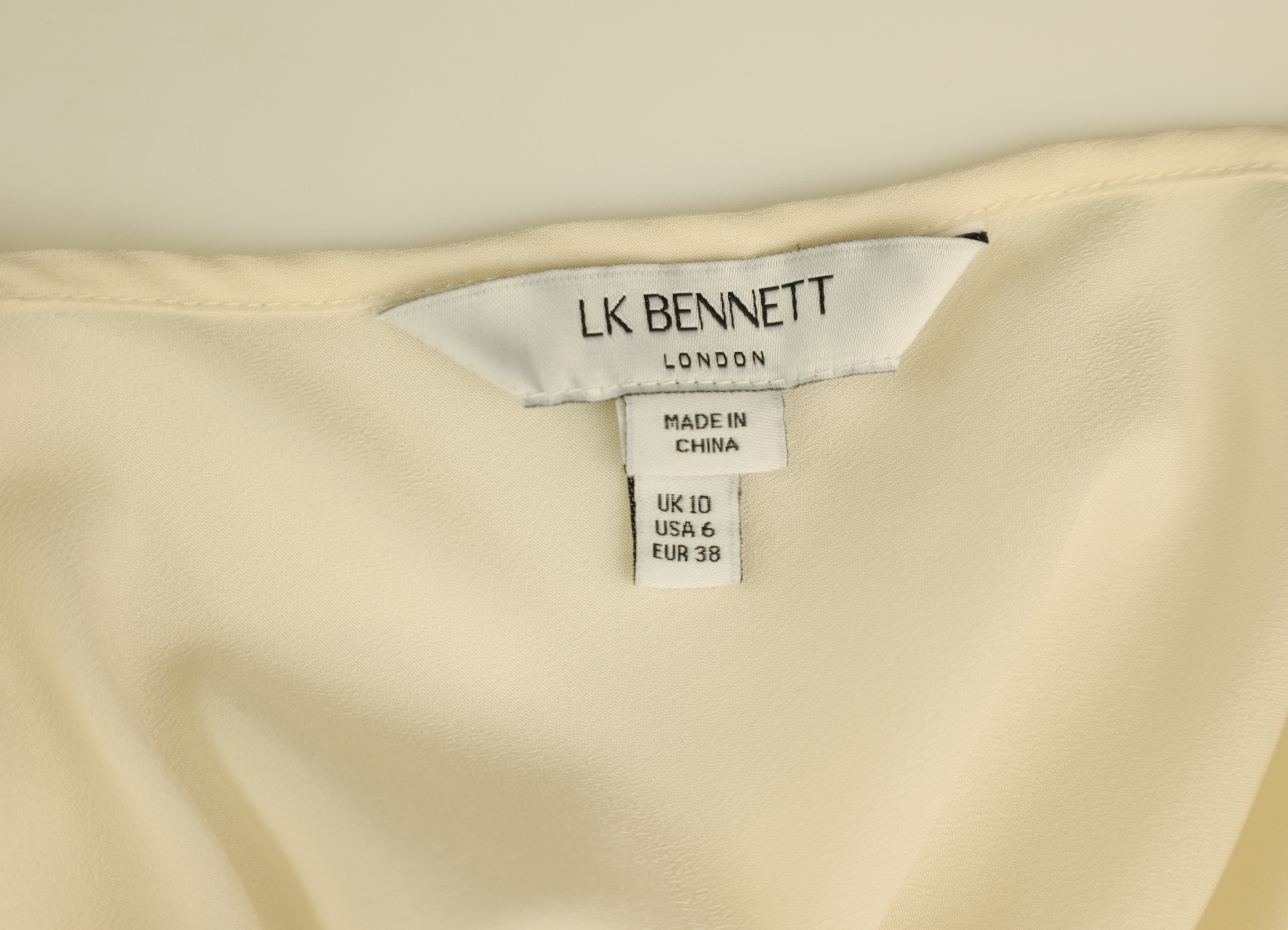 LK Bennett Beige Pleated Maxi Gown Size 10