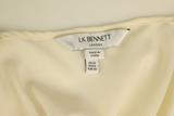 LK Bennett Beige Pleated Maxi Gown Size 10