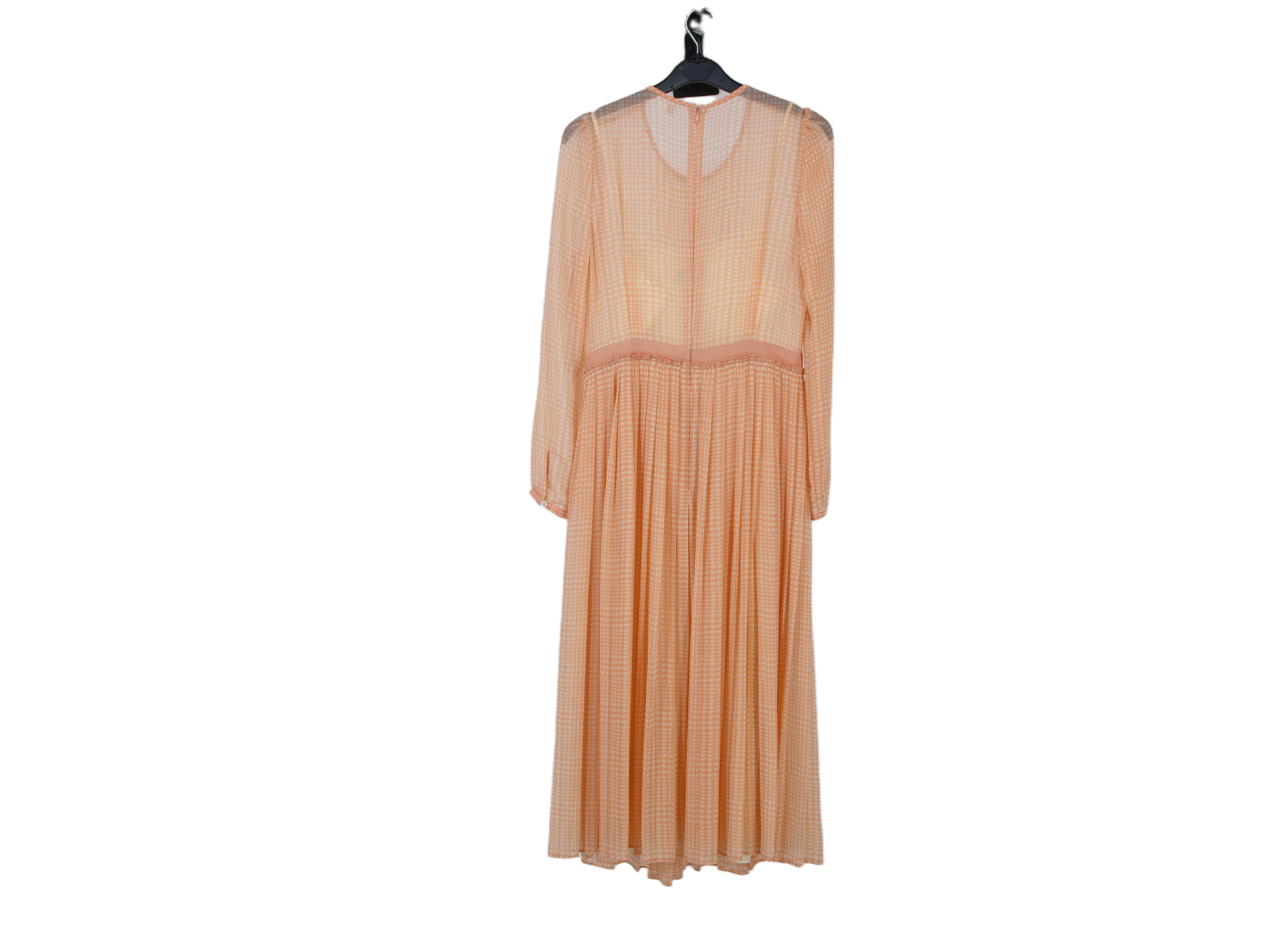 LK Bennett Beige Pleated Maxi Gown Size 10