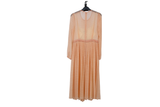 LK Bennett Beige Pleated Maxi Gown Size 10