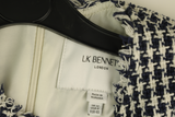 LK Bennett Navy Tailored Midi Shift Dress Size 12