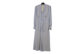 LK Bennett Blue Striped Maxi Dress Size 12