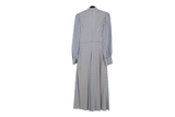 LK Bennett Blue Striped Maxi Dress Size 12