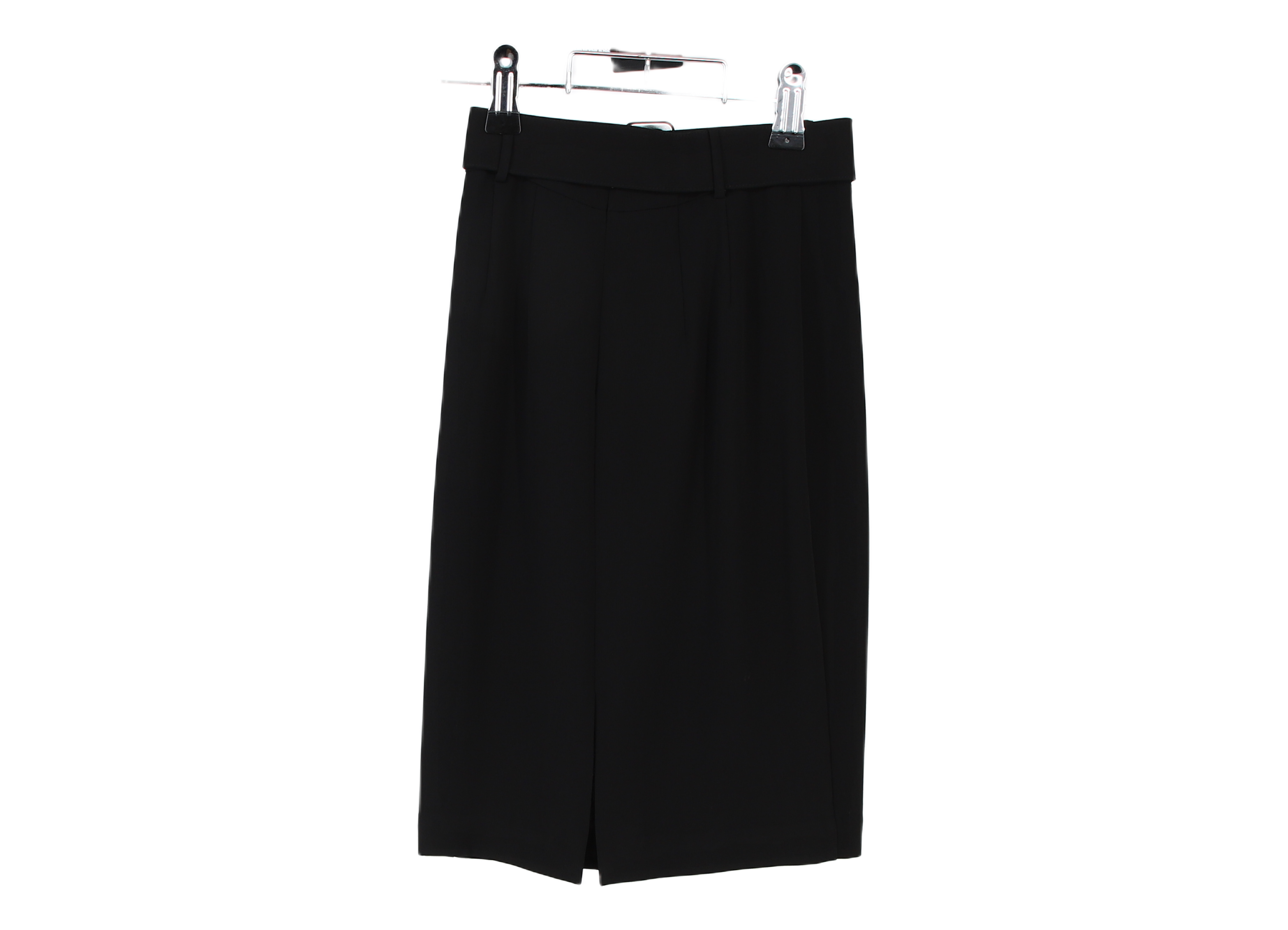 LK Bennett Black Belted Tailored Maxi Skirt Size 10