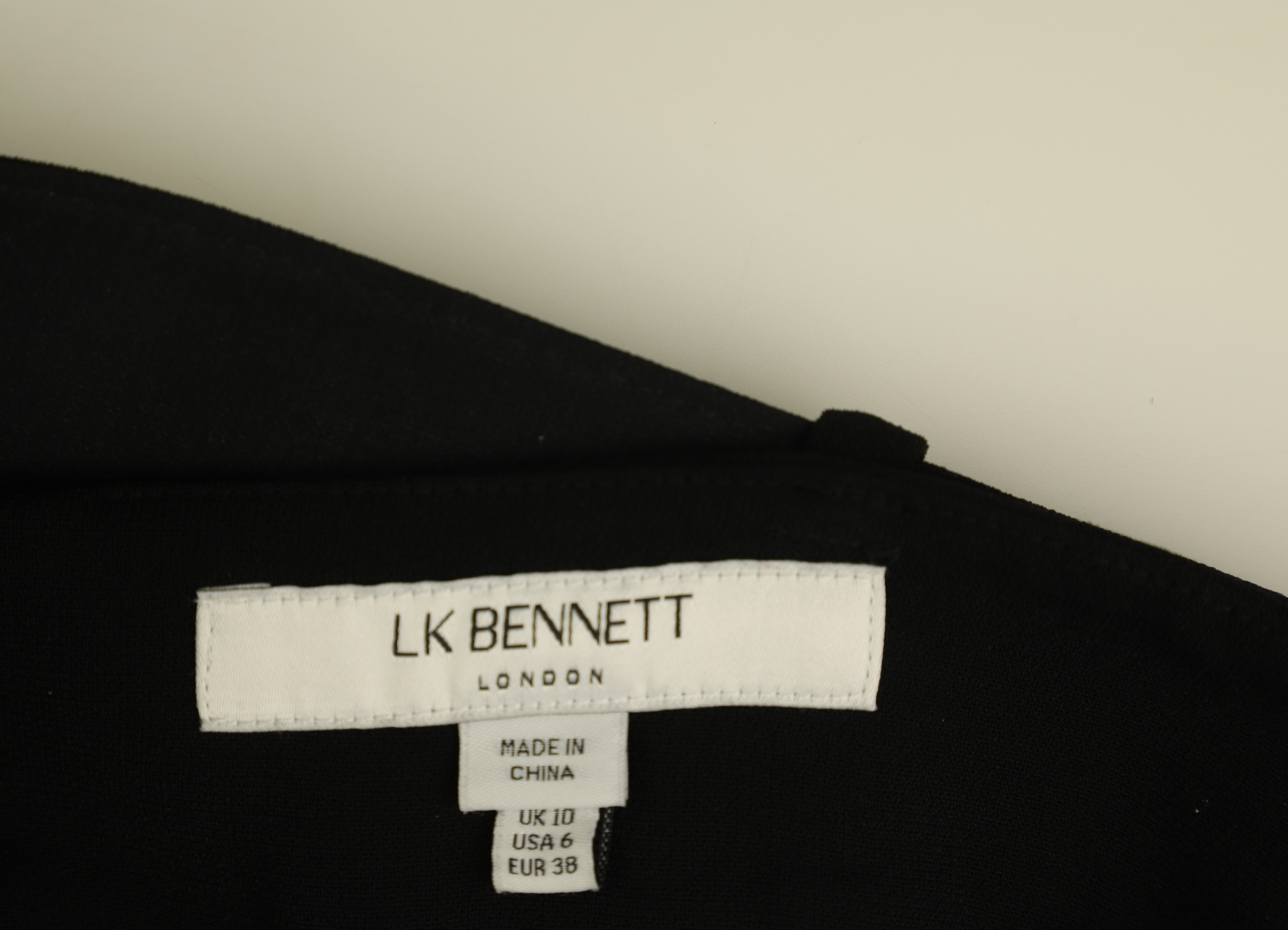 LK Bennett Black Belted Tailored Maxi Skirt Size 10