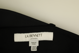 LK Bennett Black Belted Tailored Maxi Skirt Size 10