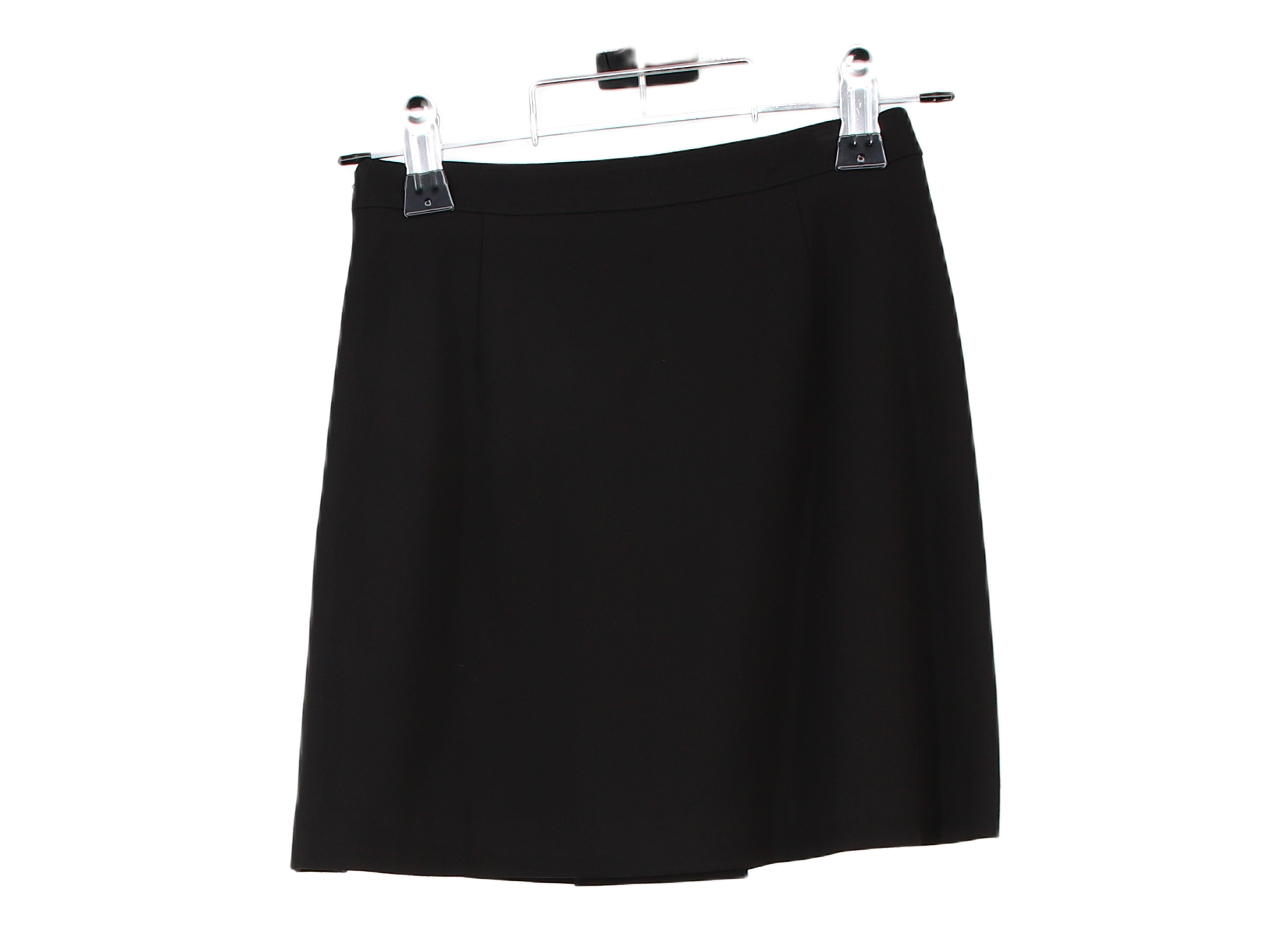LK Bennett Black Pleated Knee-Length Skirt