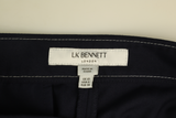 LK Bennett Navy Tailored Wide-Leg Trousers
