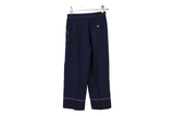 LK Bennett Navy Tailored Wide-Leg Trousers