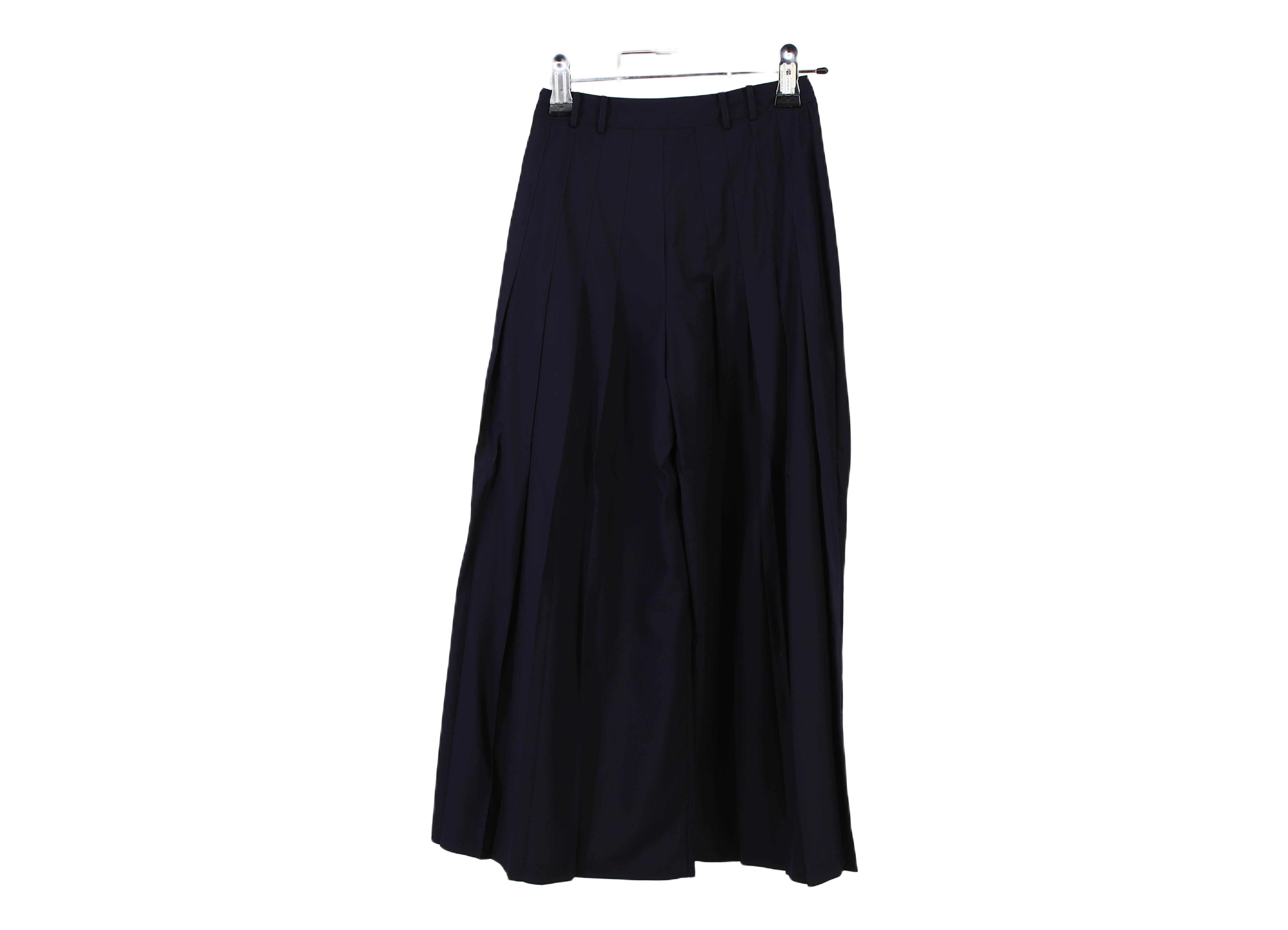 LK Bennett Black Pleated Wide-Leg Trousers Size 10