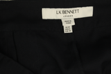 LK Bennett Black Pleated Wide-Leg Trousers Size 10