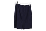LK Bennett Navy Pinstripe Midi Pencil Skirt Size 16