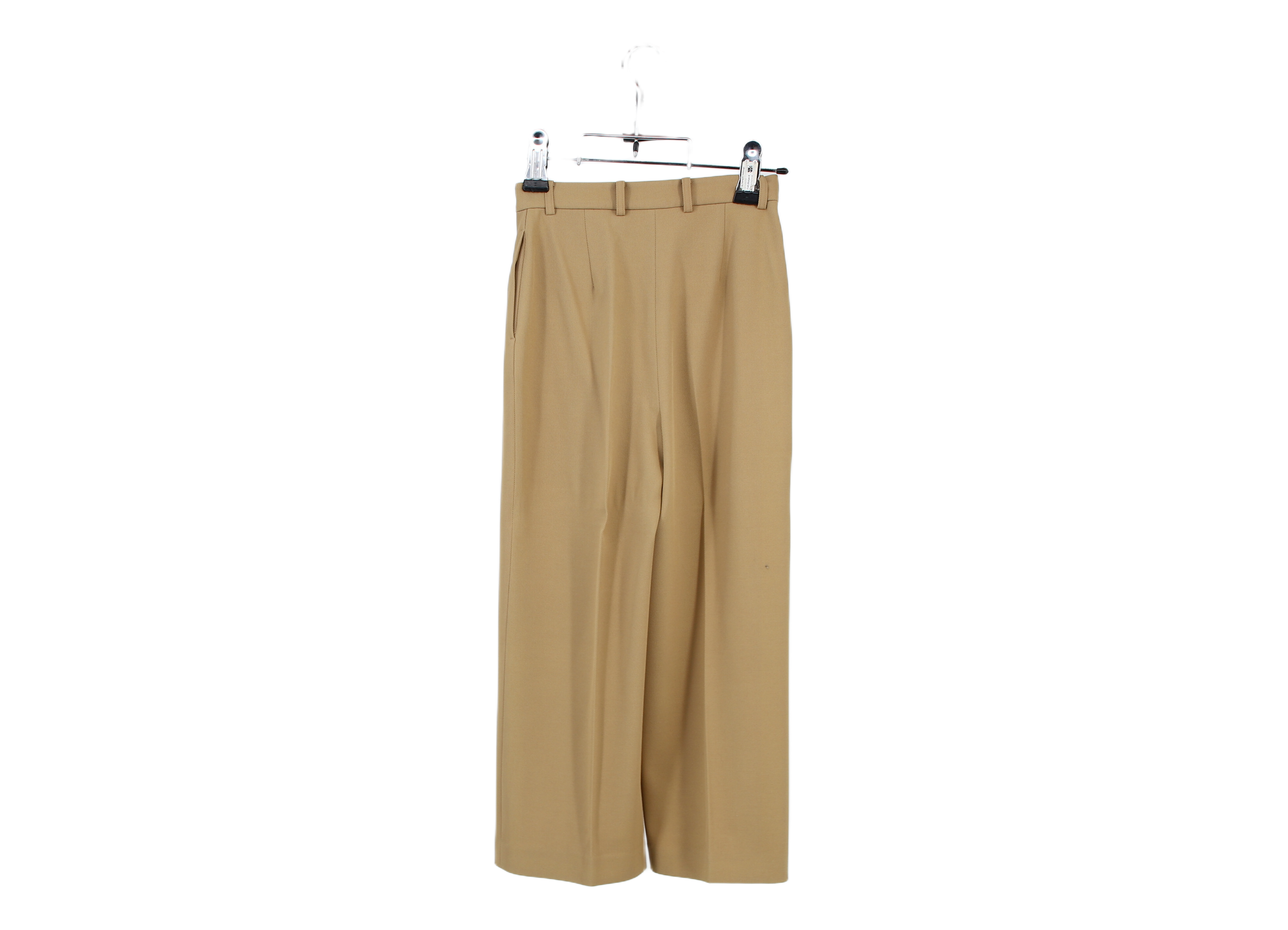 LK Bennett Beige Tailored Wide-Leg Trousers Size 8
