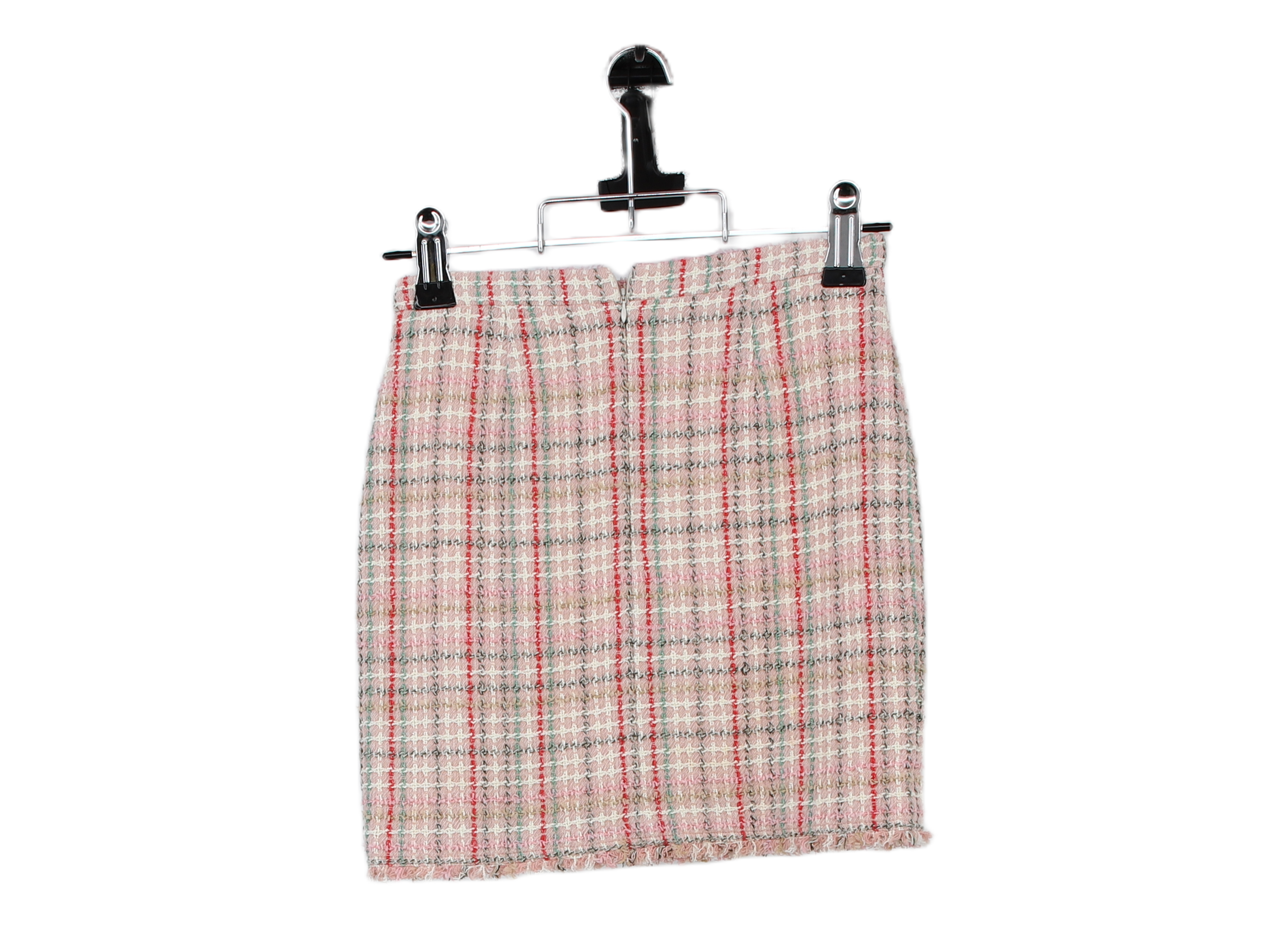 LK Bennett Pink Tweed Pencil Skirt Size 12