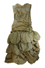 Musani Midi Dress Petal Ballgown Green Size 14