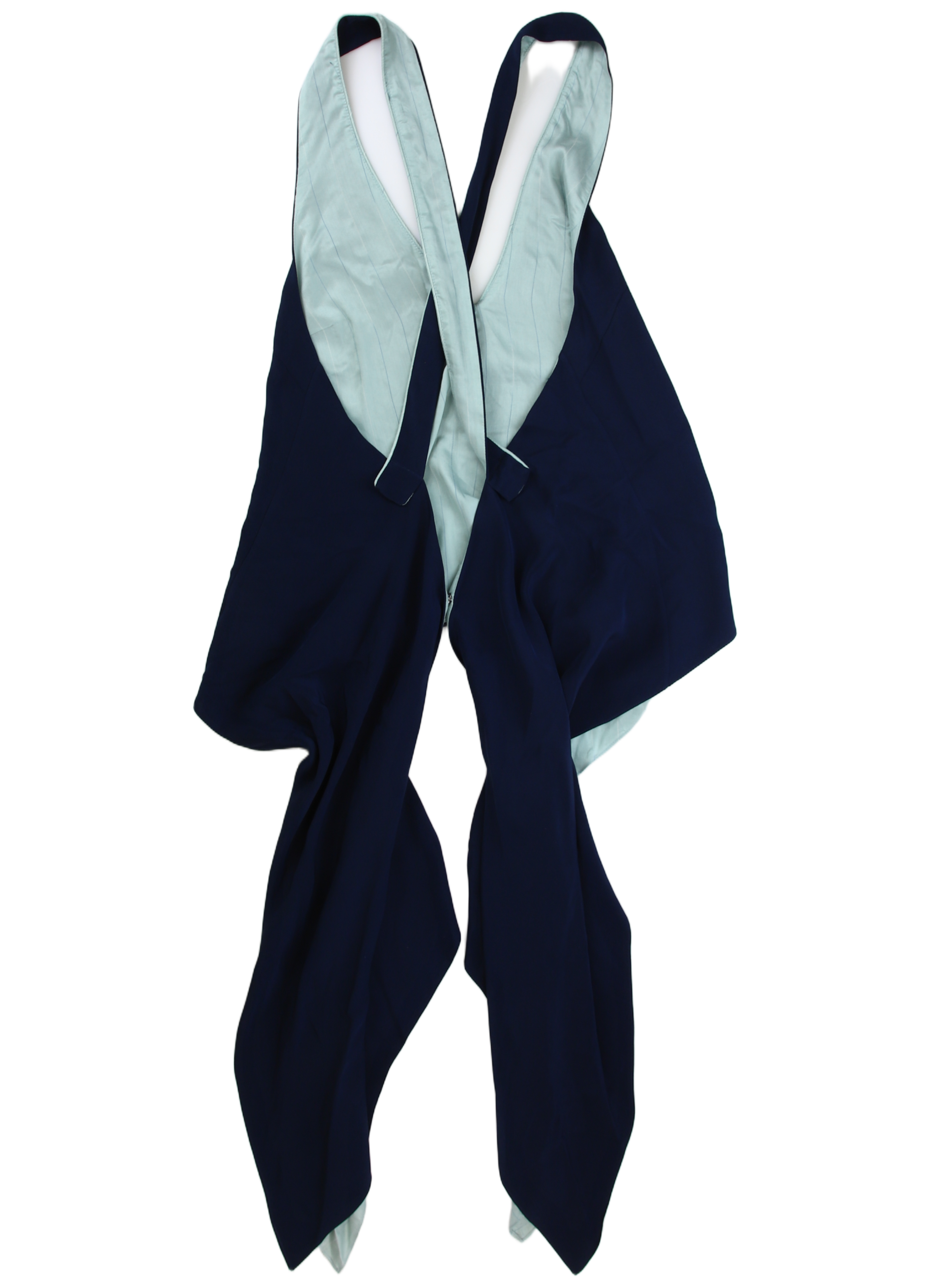 LA LIGNE Top Draped Wrap Navy Size S