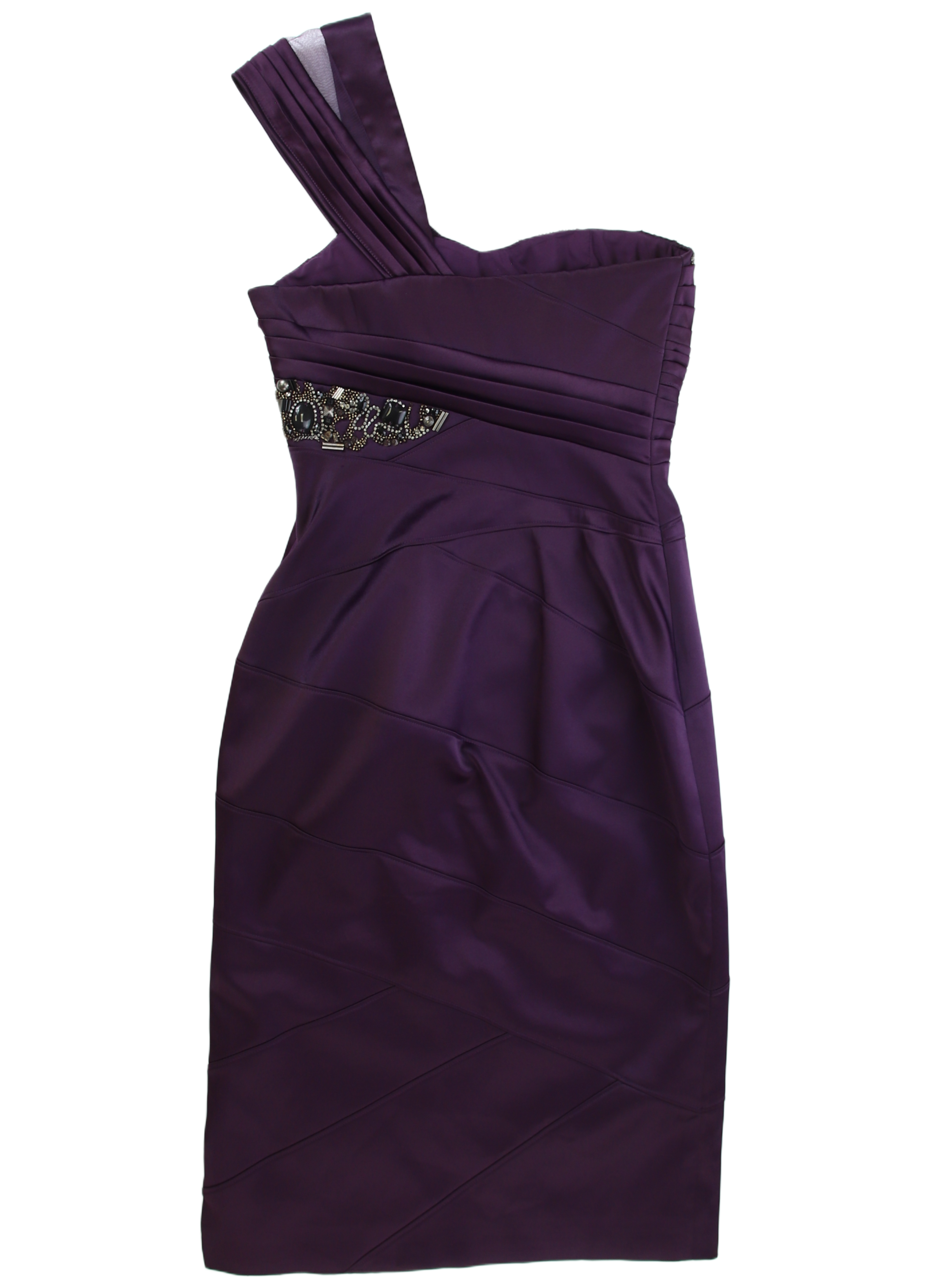 Karen Millen Midi Dress Sheath Purple Size 8