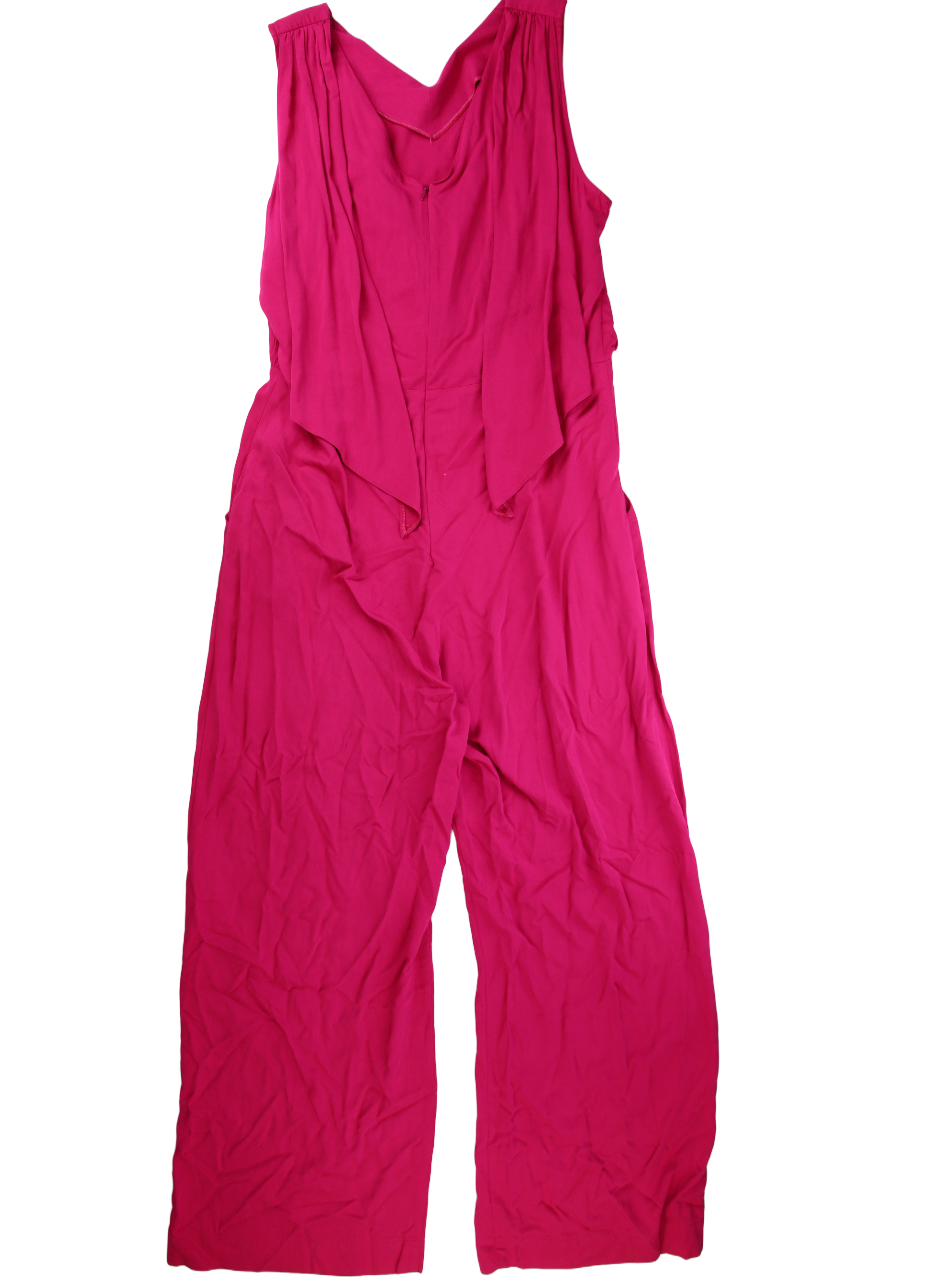 Closet London Jumpsuit Gathered Shoulder Pink Size 16