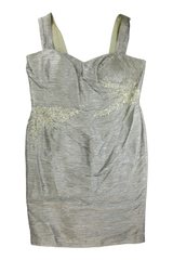 John Charles Midi Dress Sheath Grey Size 20