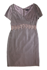 John Charles Midi Dress Sheath Grey Size 16