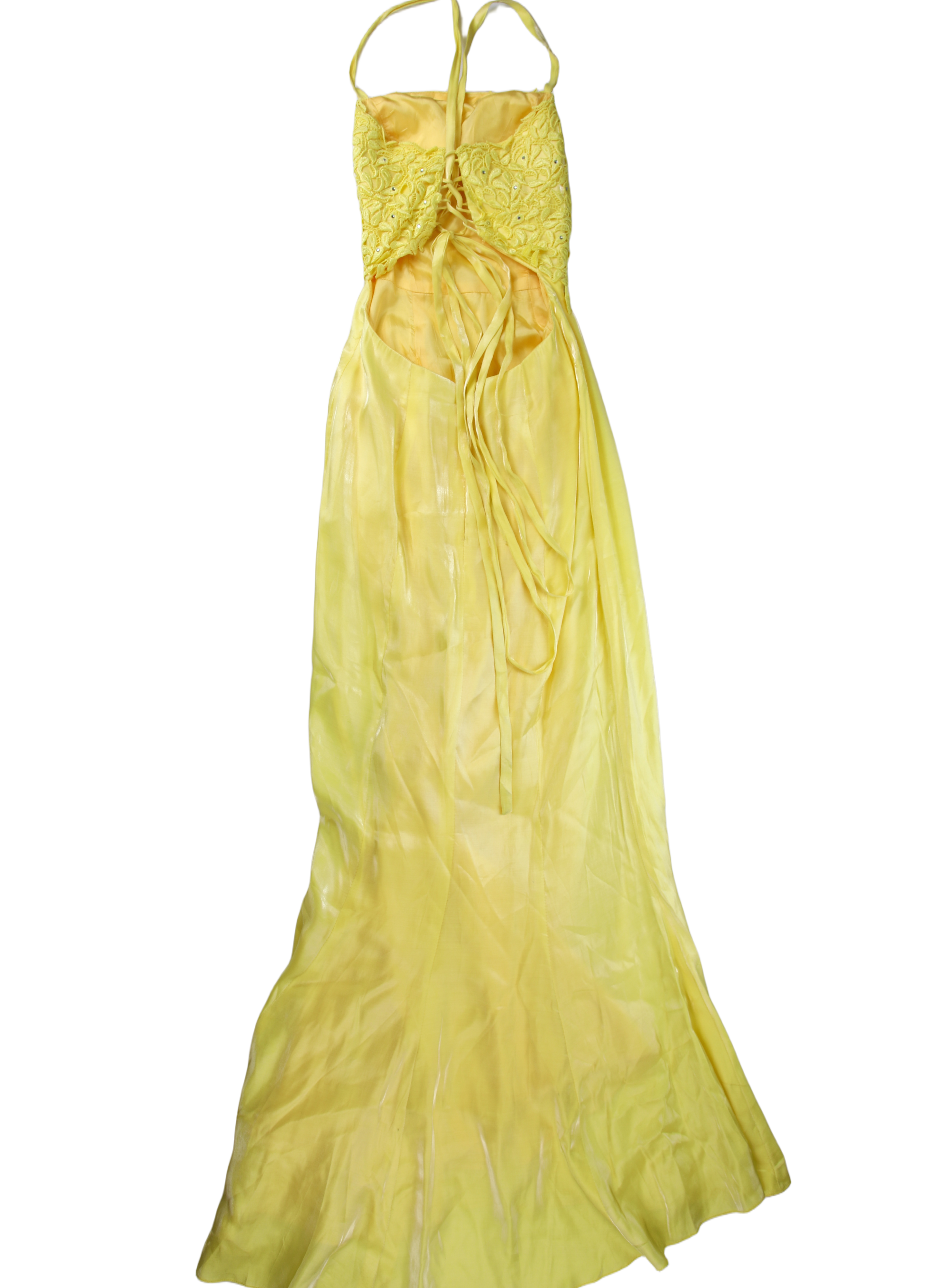 Alyce Designs Maxi Dress Mermaid Yellow Size 6