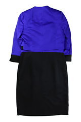 Ella Boo Midi Dress Tailored Sheath Purple Size 14