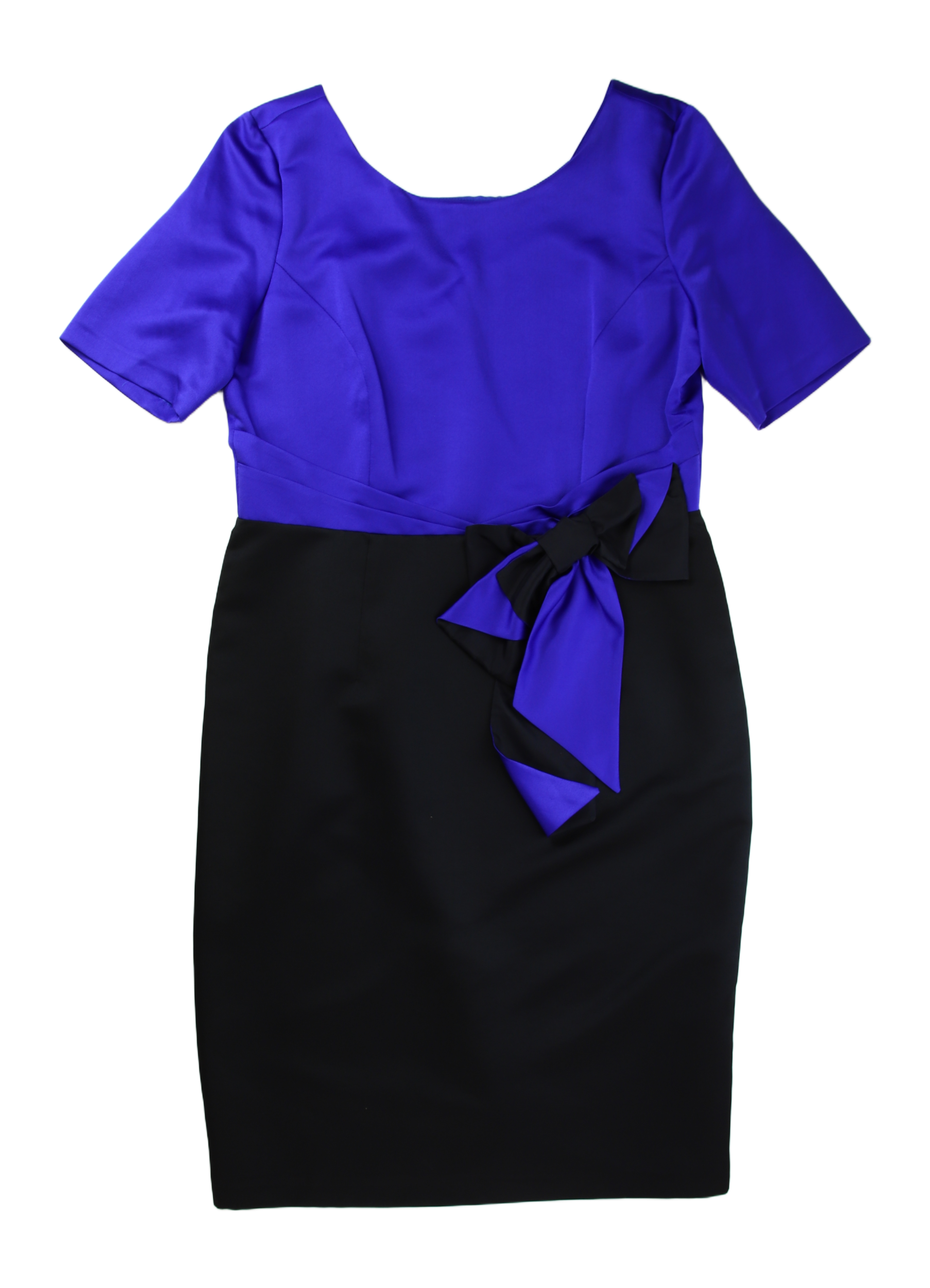 Ella Boo Midi Dress Tailored Sheath Purple Size 14