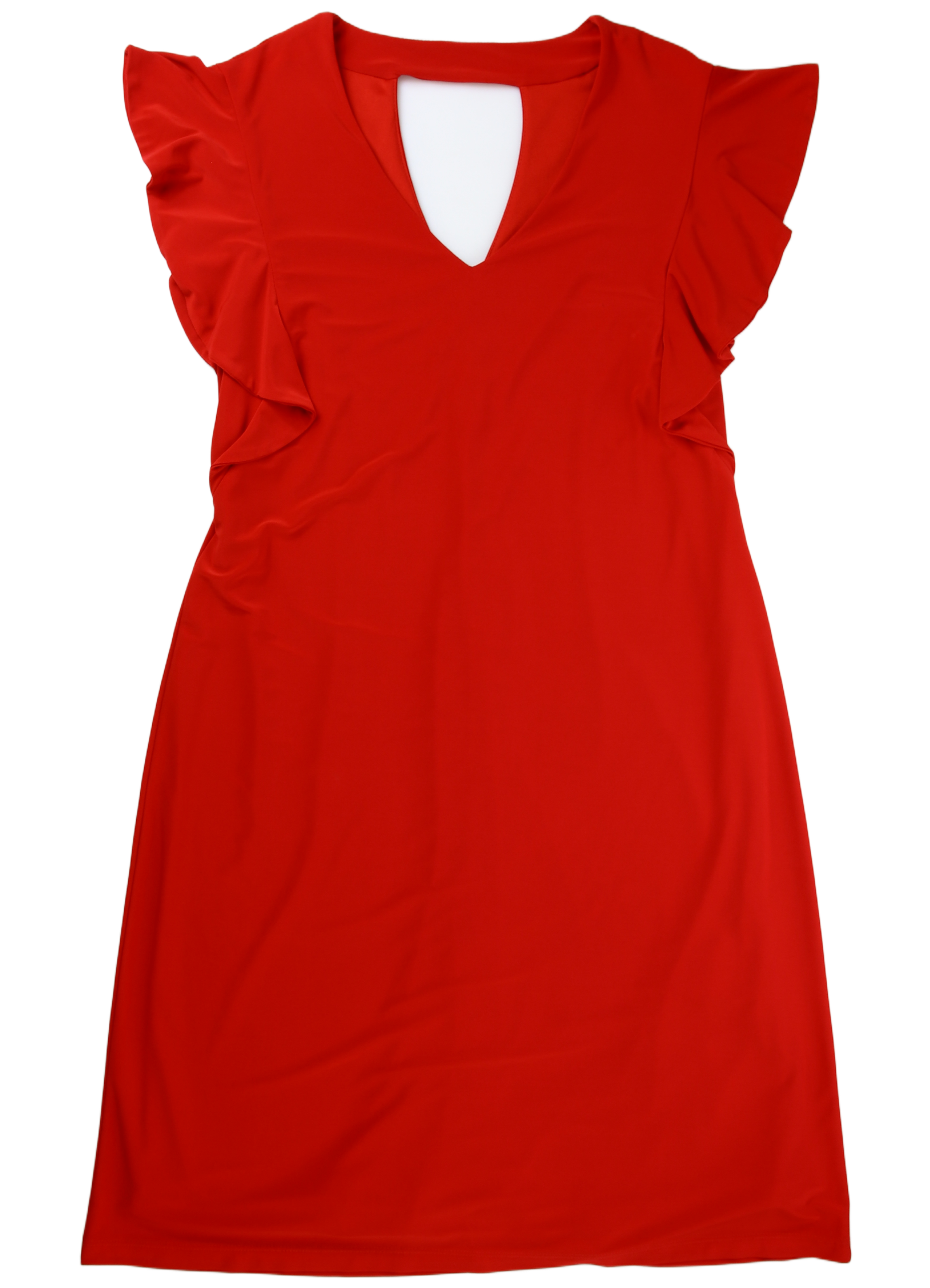 Frank Lyman Mini Dress Shift Red Size 14