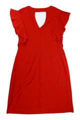 Frank Lyman Mini Dress Shift Red Size 14