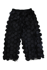 Trousers Layered Applique Black Size XL