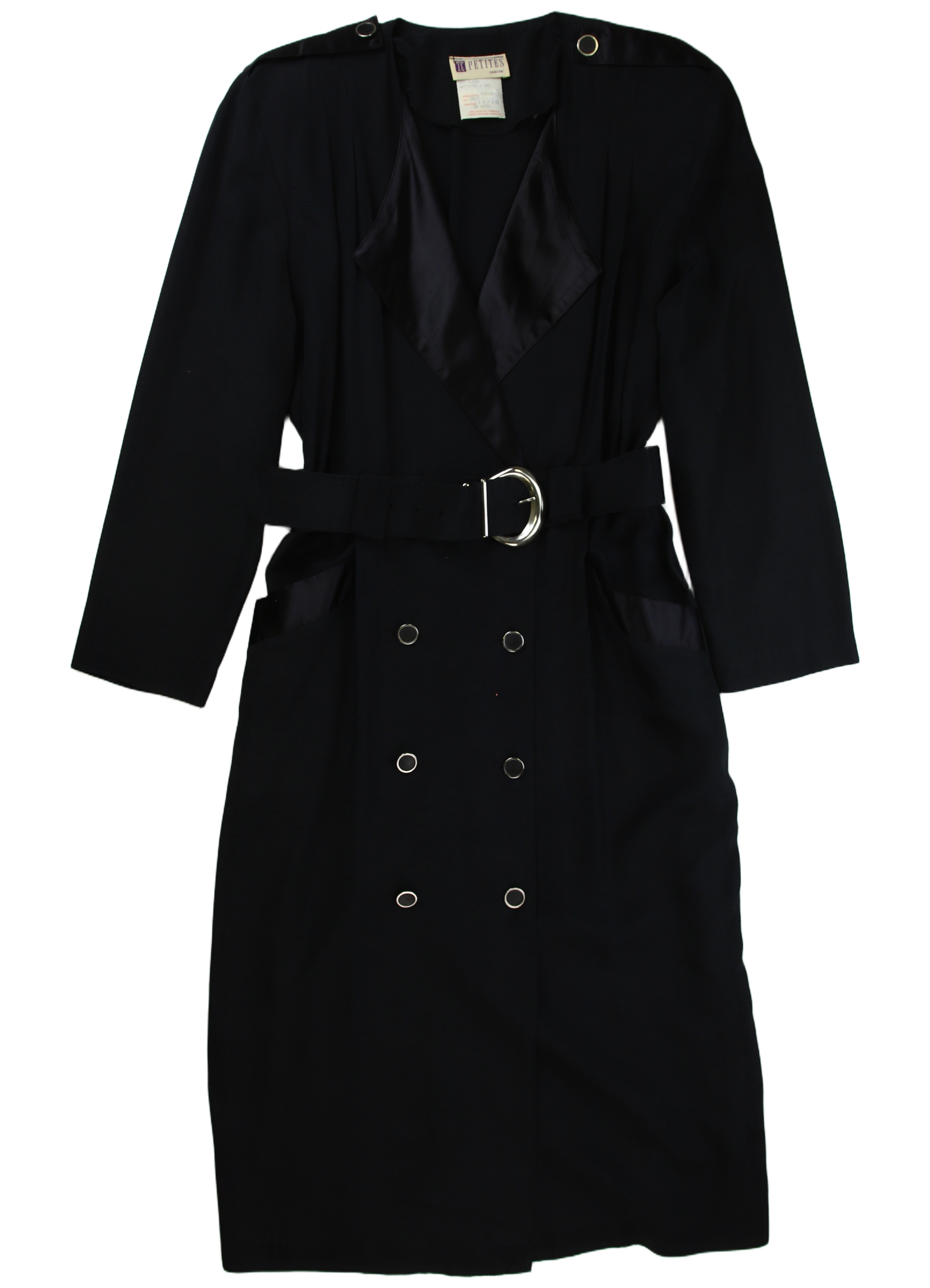 TG Petites Coat Duster Black Size 12