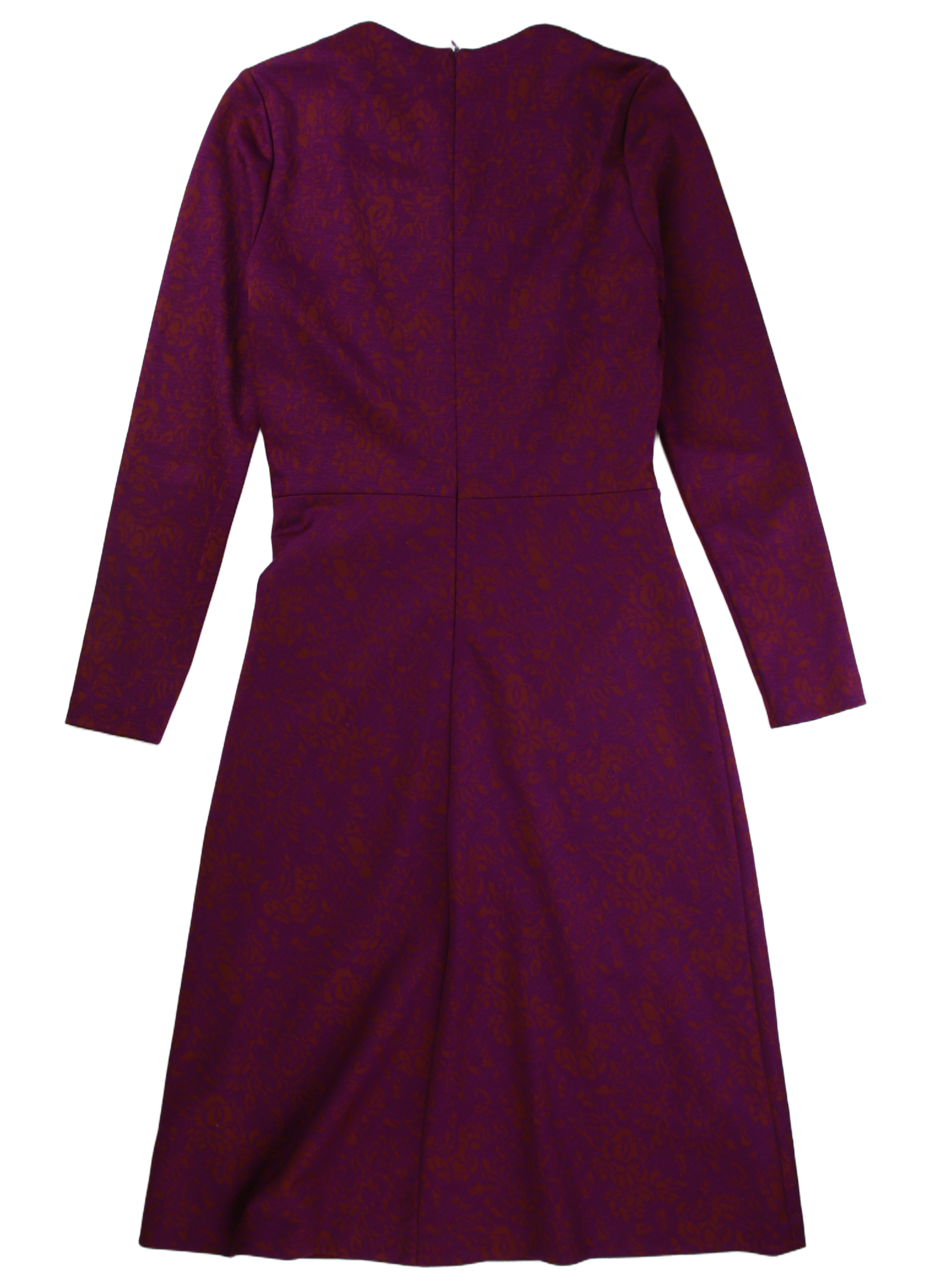 The Fold Maxi Dress Ruched Sheath Purple Size 10