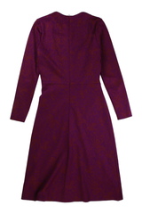 The Fold Maxi Dress Ruched Sheath Purple Size 10